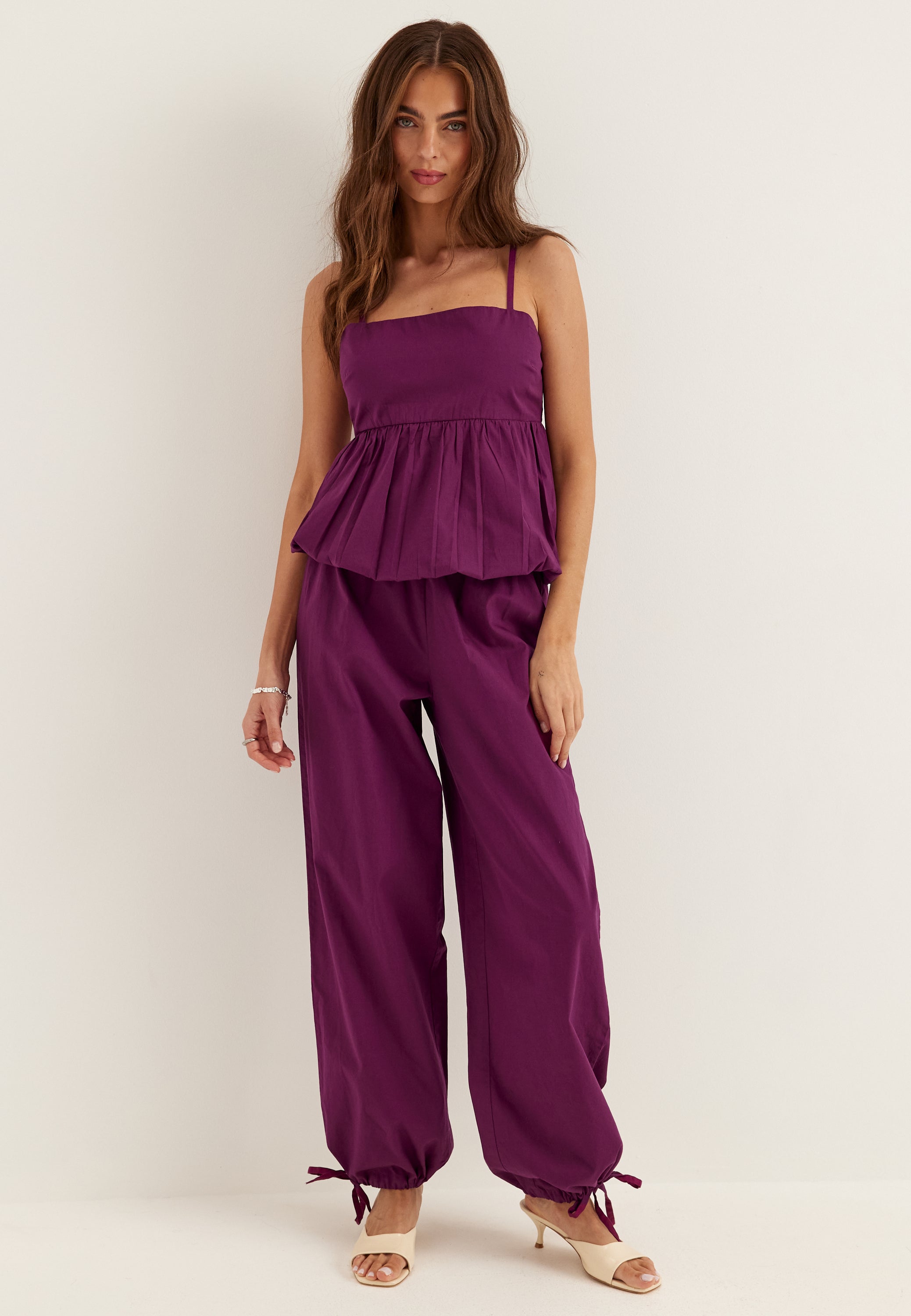 I Wear Pear Purple Cotton Singlet 2