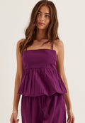 I Wear Pear Purple Cotton Singlet 1