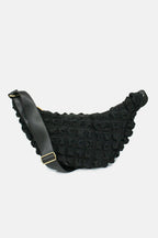 I Wear Pear Black Recycled Crossbody Bag 8