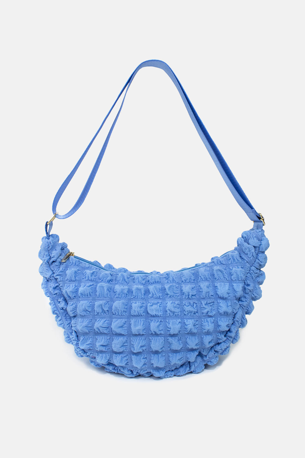 I Wear Pear Blue Recycled Crossbody Bag 1