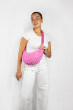 I Wear Pear Pink Recycled Crossbody Bag 8