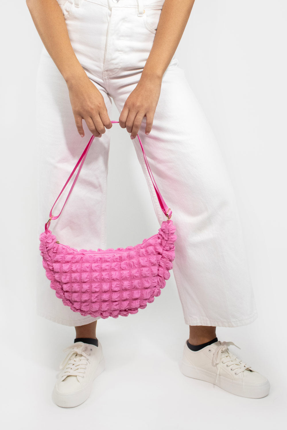 I Wear Pear Pink Recycled Crossbody Bag 6