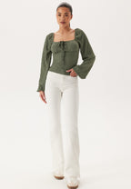 I Wear Pear Green Structure Top 4